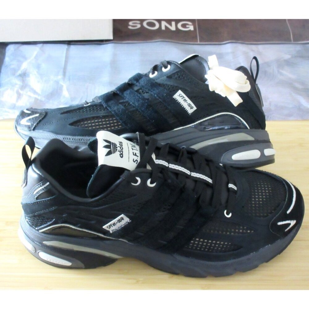 Adidas Men's Song for the Mute x Adistar Cushion SFTM Mesh Sneakers Black NIB - Picture 2 of 8